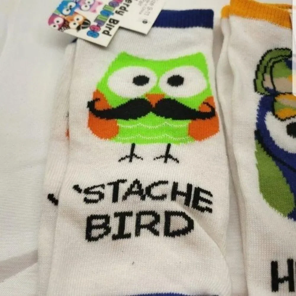 Nerdy bird adventures novelty womens funny socks‎